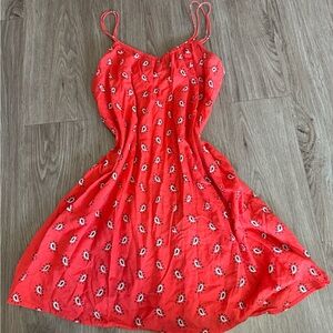 Madewell Red Patterned Dress